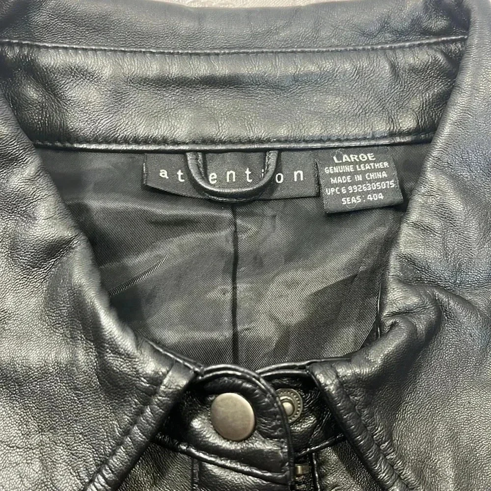Attention leather jacket L - Picture 4 of 16